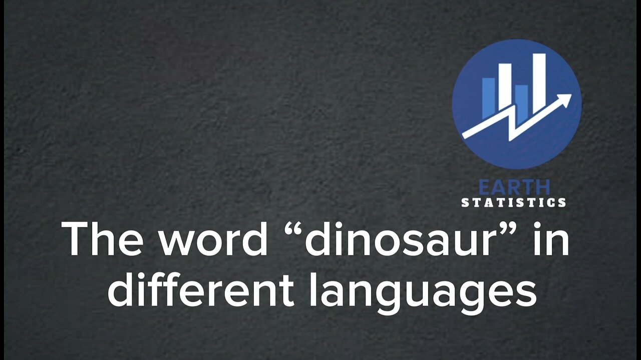 The word “dinosaur” in different languages