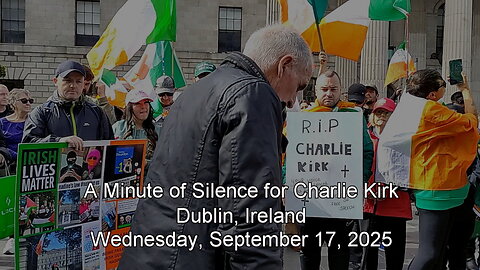 A minute of silence for Charlie Kirk