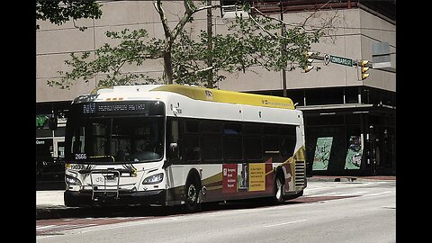 Maryland MTA New Flyer XD40 in downtown Baltimore.