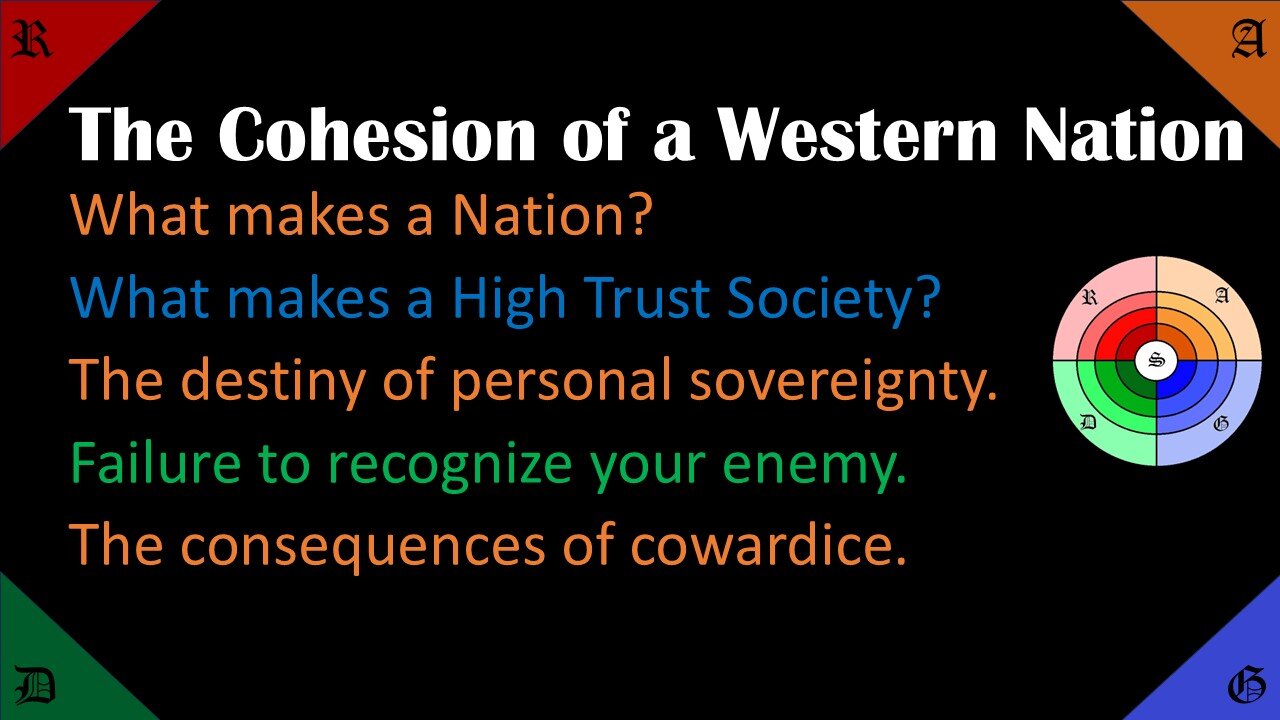 🟠🔵🔴🟢The Cohesion of a Western Nation. What is a High Trust Society?