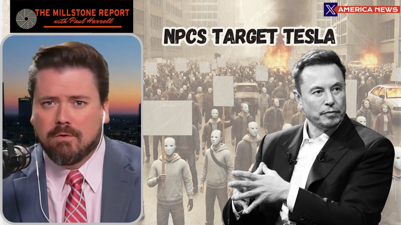 🤖 Paid Protesters & NPCs Target Tesla | The Millstone Report 🔥