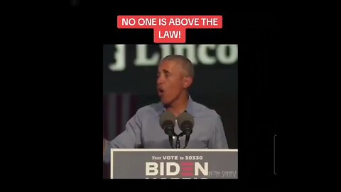 "No one is above the law"