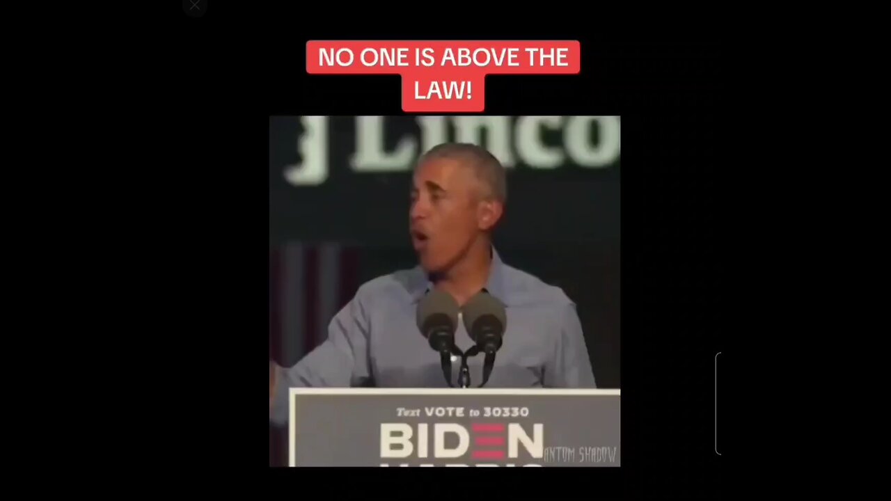 "No one is above the law"