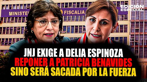 #EnVivo Delia Espinoza podrá ser sacada por la fuerza sino acata reponer a Patricia Benavides