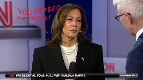 Kamala is RIP ROARING Pissed @ CNN!