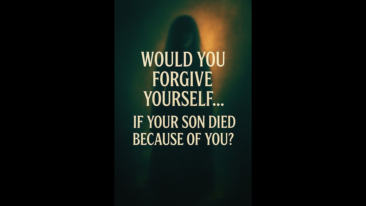 Would you forgive yourself if your son died because of you?