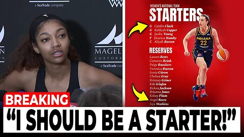 Team USA Drama Erupts as Angel Reese THROWS TANTRUM As Caitlin Clark Named Starter!