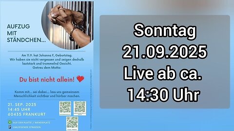 21.09.2025 Frankfurt a.M. - JVA Demo für Johanna Findeisen