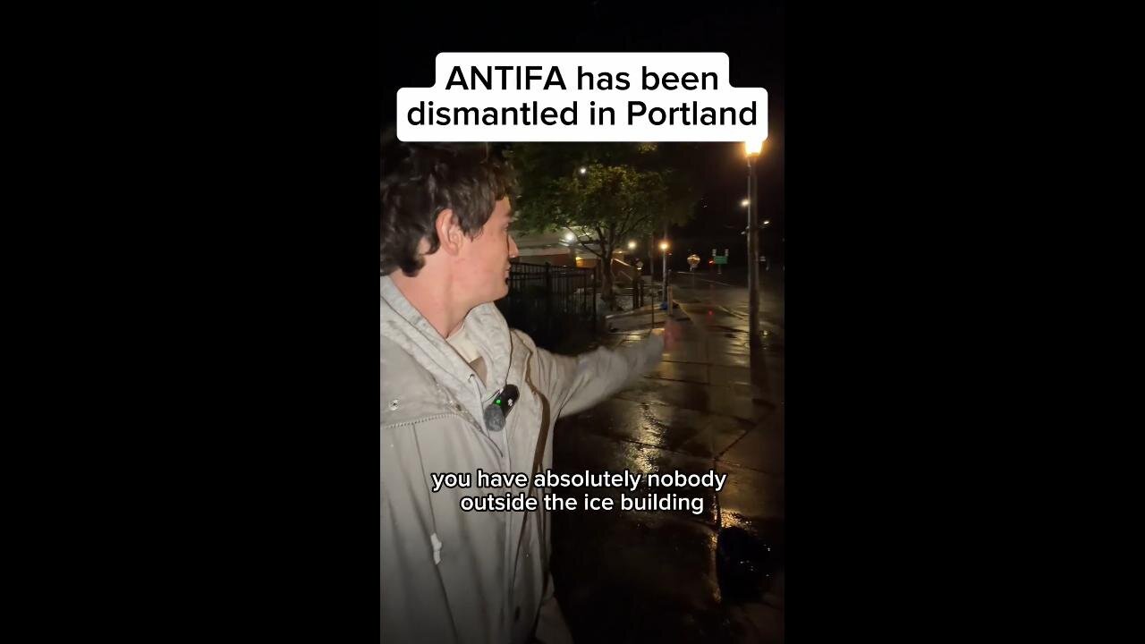 🚨 ANTIFA IN SHAMBLES: Noone Outside ICE Portland facility after police RAID Camp