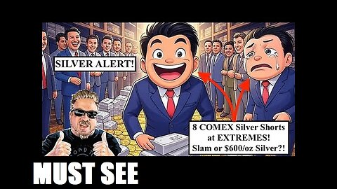 SILVER ALERT! 8 COMEX Silver SHORTS at EXTREMES! Slam or $600/oz Silver ! HODL Through!
