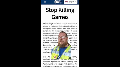 Byte Size News: Stop Killing Games
