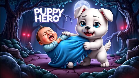 Puppy rescuing the baby 🐶👶 from the scary forest🌲