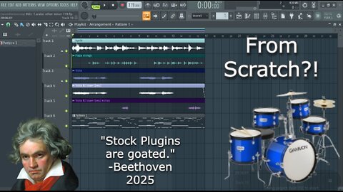 Hard Dark Beat Tutorial With STOCK PLUGINS-FL Studio-From scratch