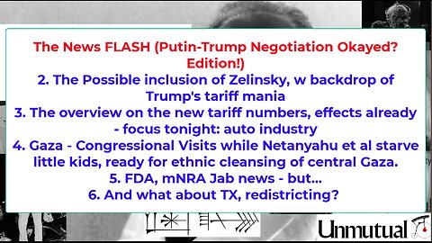 Liberty Conspiracy LIVE 8-7-25 TrumPutin? Israel-US Ethnic Erasure of Gaza, Tariffs, FDA mRNA