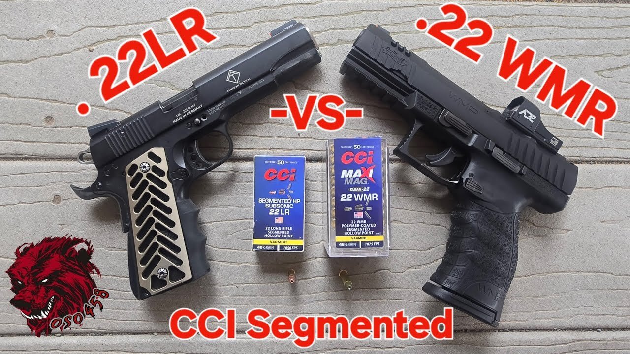 Fragmenting .22 cal ammo, small bore shootout, testing CCI segmented in .22LR and .22WMR