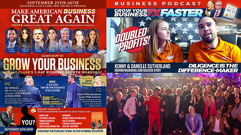 How to Change & Improve Your Life With a Proven Six-Month Success Plan & Proven Process + Celebrating the 4X Growth of a Real Clay Clark Clients + Join Eric Trump At Clay Clark's Sept 25-26 Business Conference In Tulsa, OK