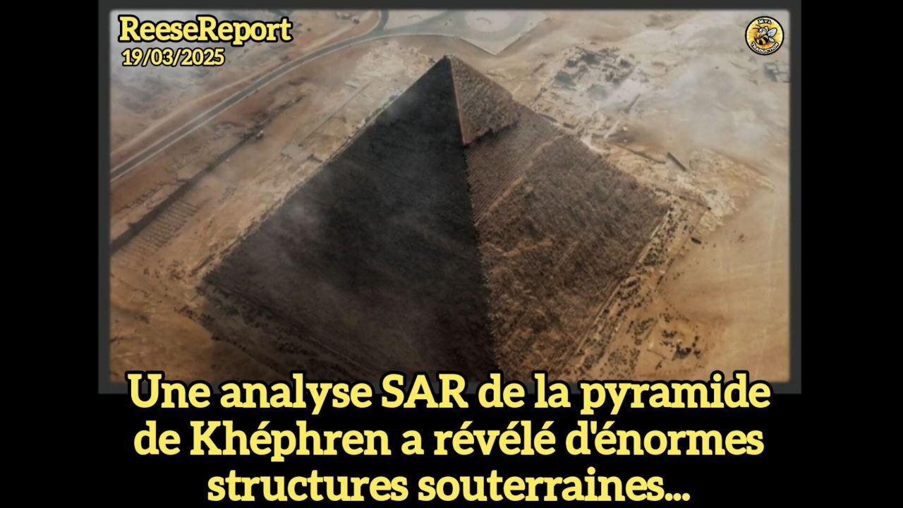 Une analyse SAR de la pyramide de Khéphren a révélé d'énormes structures souterraines.