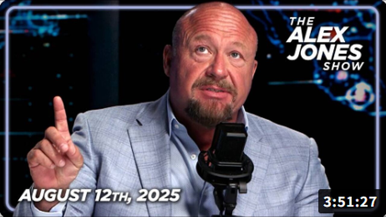 FULL TUESDAY SHOW 8/12/25 — Alex Jones Answers The Question: Is President Trump Preparing To Plunge America Into Martial Law?! NATO/EU Join Zelensky In A Pledge To Block Trump's Ukraine War Peace Deal! PLUS, New Studies Prove The COVID mRNA Shots T