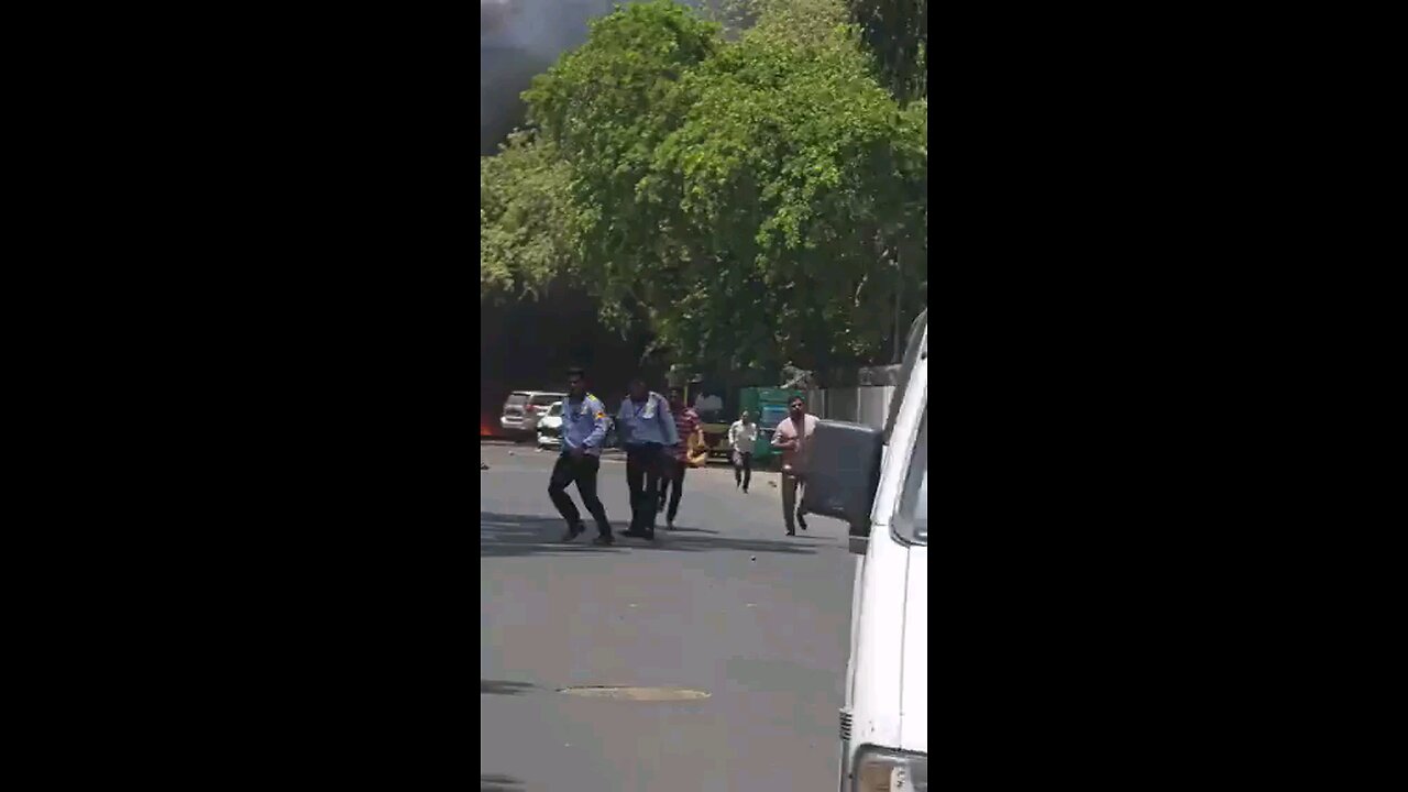 Just After Plane Crash In India