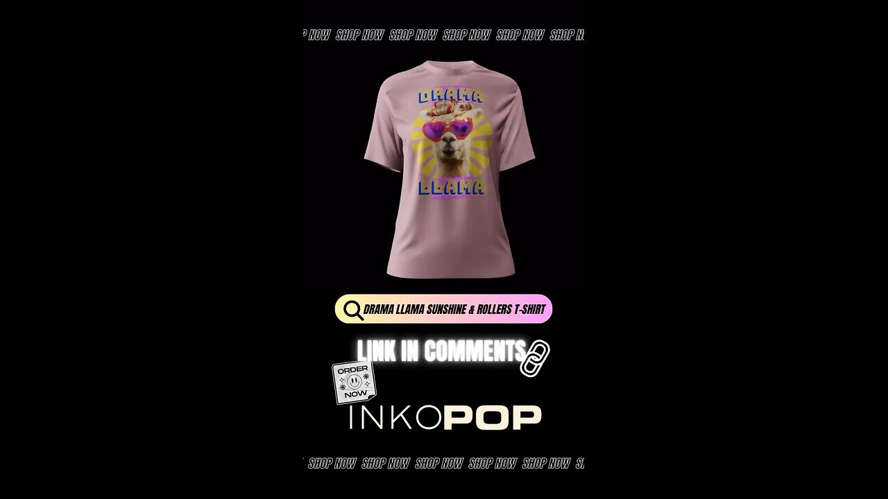DRAMA LLAMA SUNSHINE AND ROLLERS T-SHIRT