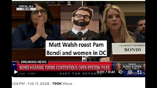 Matt Walsh reacts to Pam Bondi, says we used to have high IQ men in congress
