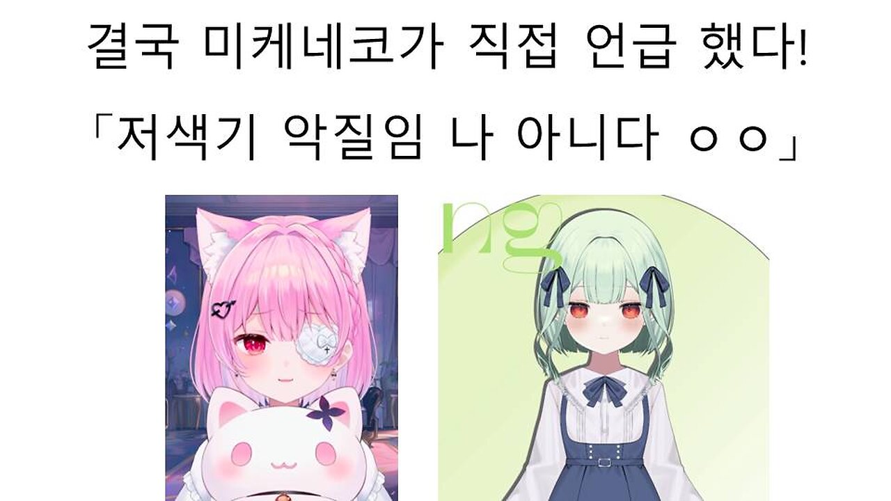 결국 미케네코한테 저격당한 짭루시야 네코미야 루나