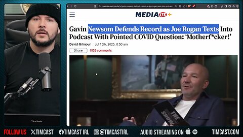 Joe Rogan NAILS Newsom On COVID, Shawn Ryan Asks Question On Democrats COVID Tyranny | Tim Pool