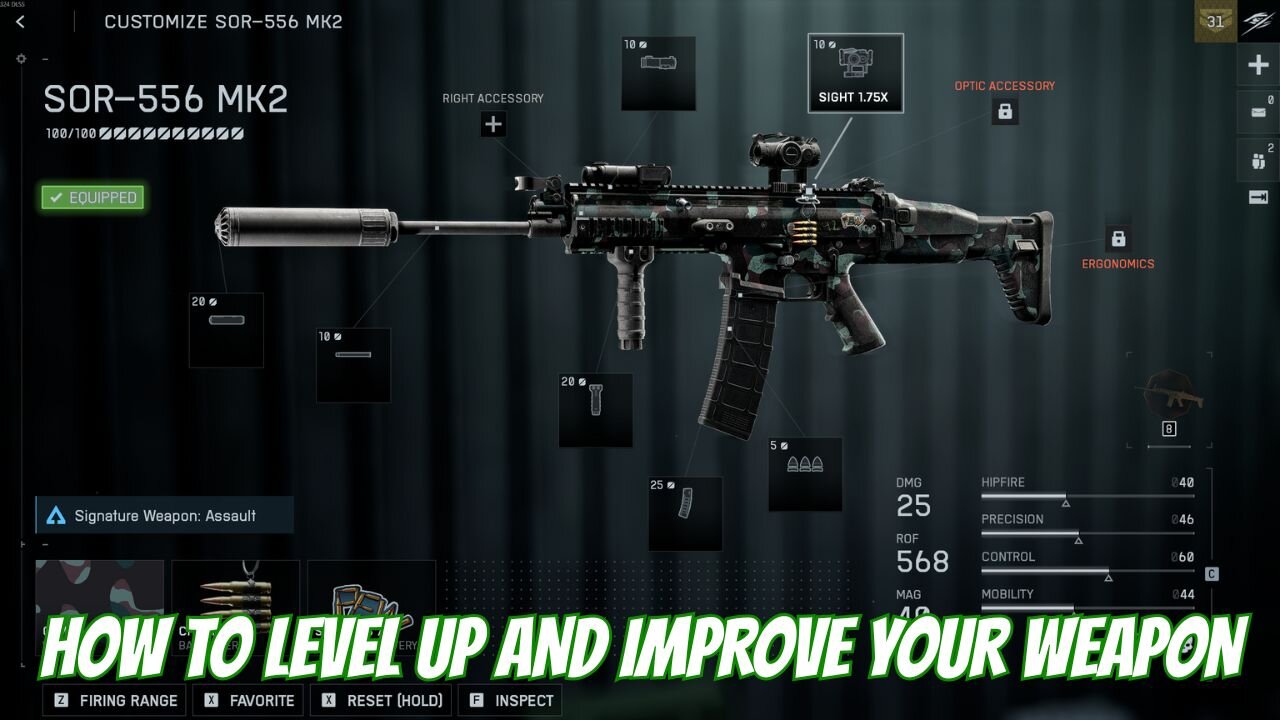 HOW TO LEVEL UP AND IMPROVE YOUR WEAPON | BATTLEFIELD 6 | TUTORIAL