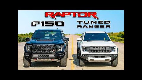 F150 Raptor R v tuned Ranger Raptor_ DRAG RACE