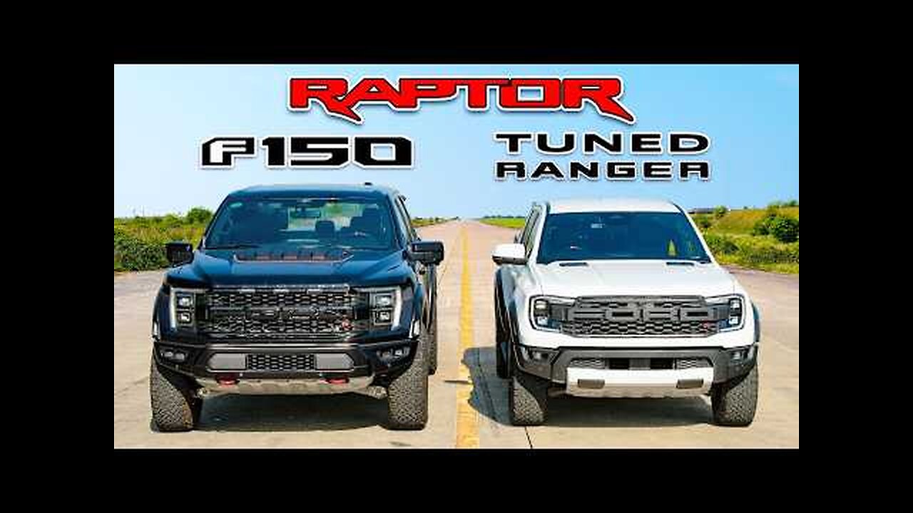F150 Raptor R v tuned Ranger Raptor_ DRAG RACE