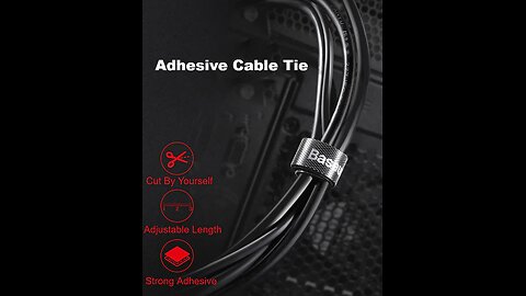 Adhesive Cable Tie_ Manage The Mess