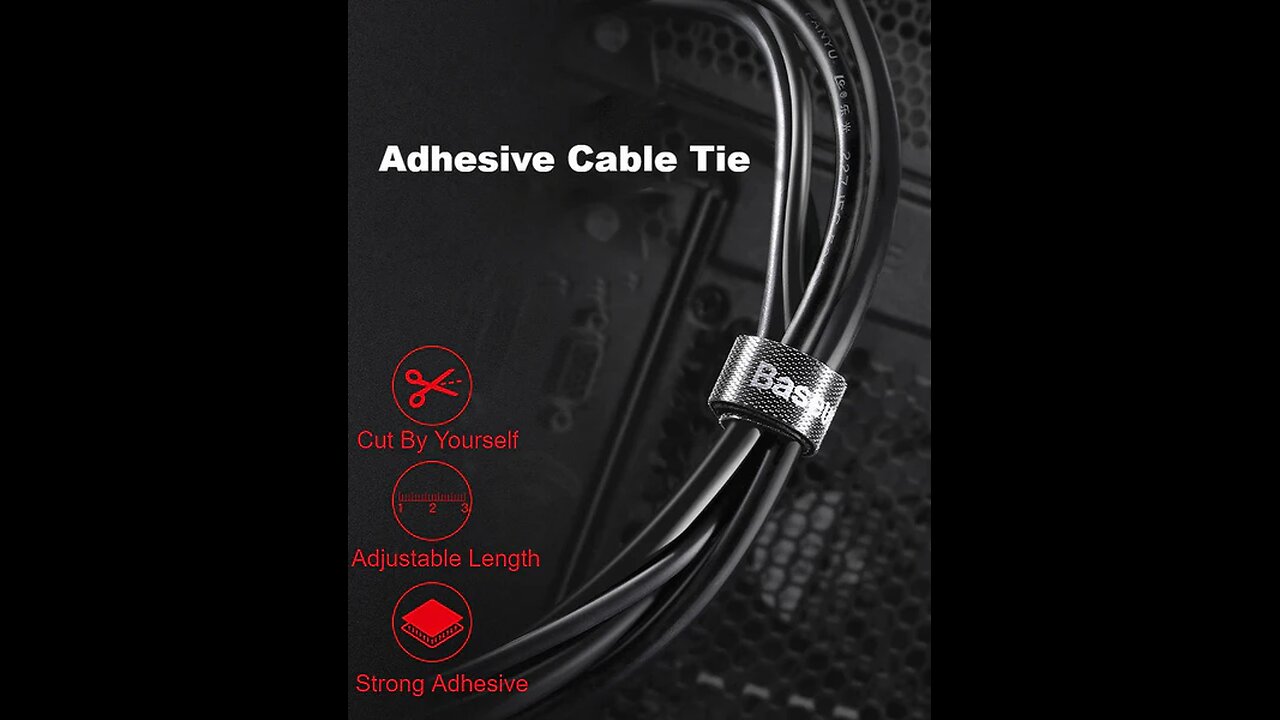 Adhesive Cable Tie_ Manage The Mess
