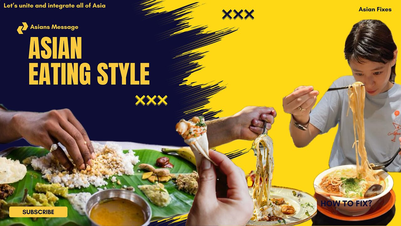 Asians way of eating food and our frustration with westerners around it….