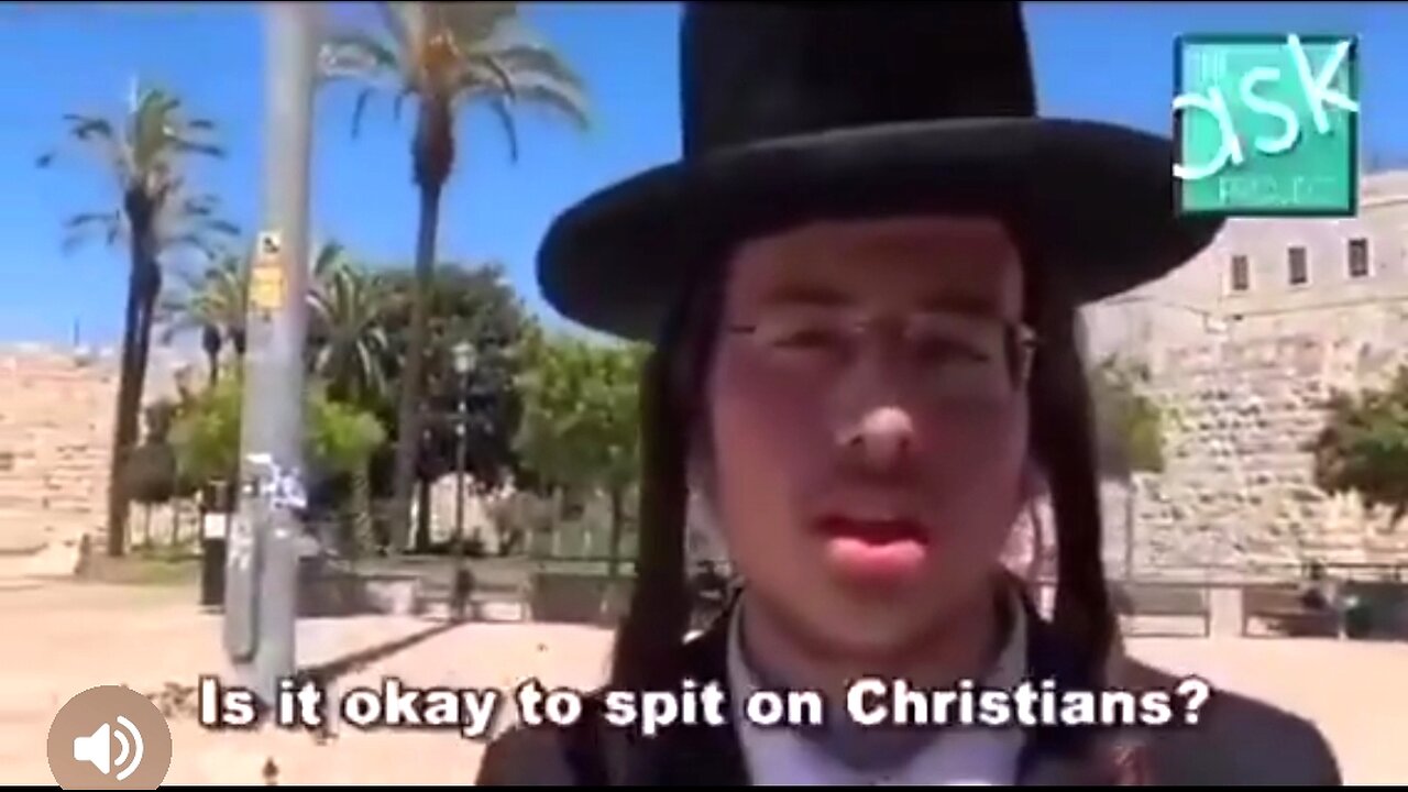 MAN ASKS JEWS IF IT'S OK TO SPIT ON AND KILL CHRISTIANS 🔥