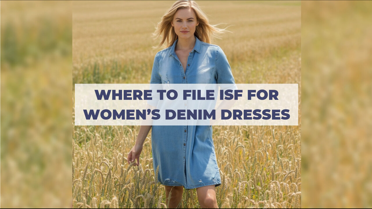Where To File ISF For Women's Denim Dresses
