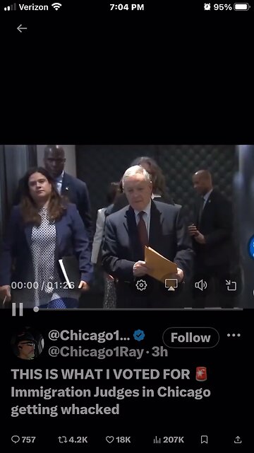 THIS IS WHAT I VOTED FOR 🚨 Immigration Judges in Chicago getting whacked The first Judge