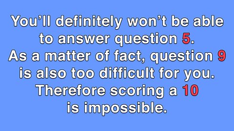 Impossible General Knowledge Quiz