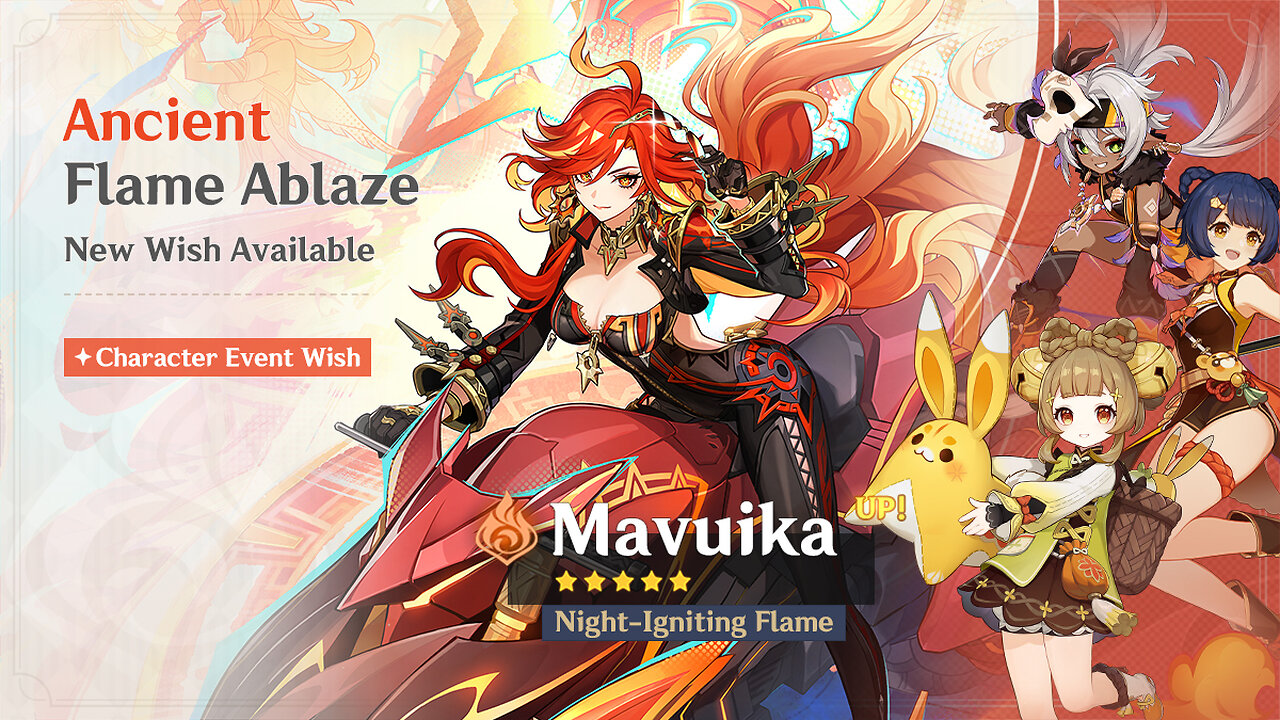 Genshin Impact Version 5.7 A Space and Time for You Phase II Banner Gameplay Mavuika,Emilie