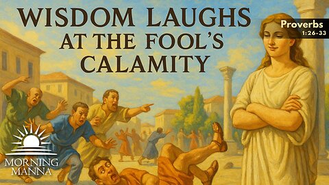 Morning Manna - May 29, 2025 - Proverbs 1:26-33 - Wisdom Laughs at the Fool's Calamity