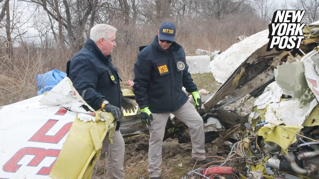 Officials inspect scene of fatal upstate New York plane crash on Apr. 13, 2025