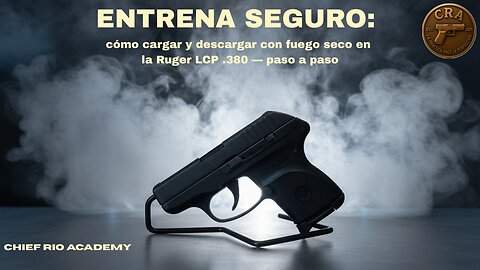 Entrena seguro: cómo cargar y descargar con fuego seco en la Ruger LCP .380 — paso a paso