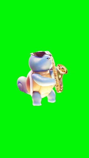 Squirtle Saxophone | Green Screen #squirtle #pokemon #saxophone #saxophone🎷 #meme #memecut #fyp