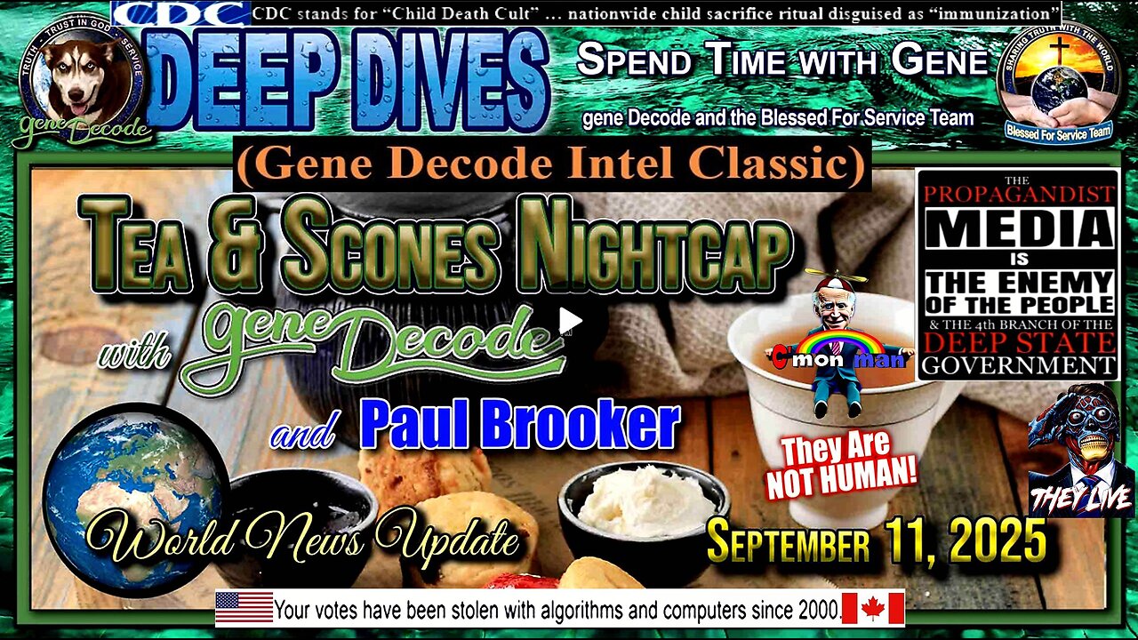 2025-09-11: Tea & Scones Nightcap with gene Decode and Paul Brooker - Bi-Weekly World News Update
