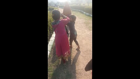 The two sisters fought