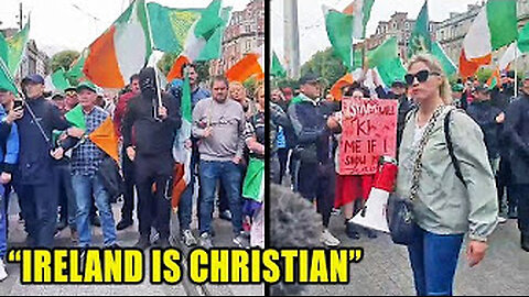 Irish block islamic parade!
