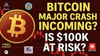 Bitcoin Major Crash Incoming? $100K at Risk? 🚨 Altcoins & Stocks TA