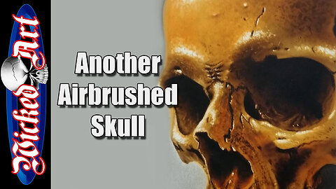 Airbrushing a Skull