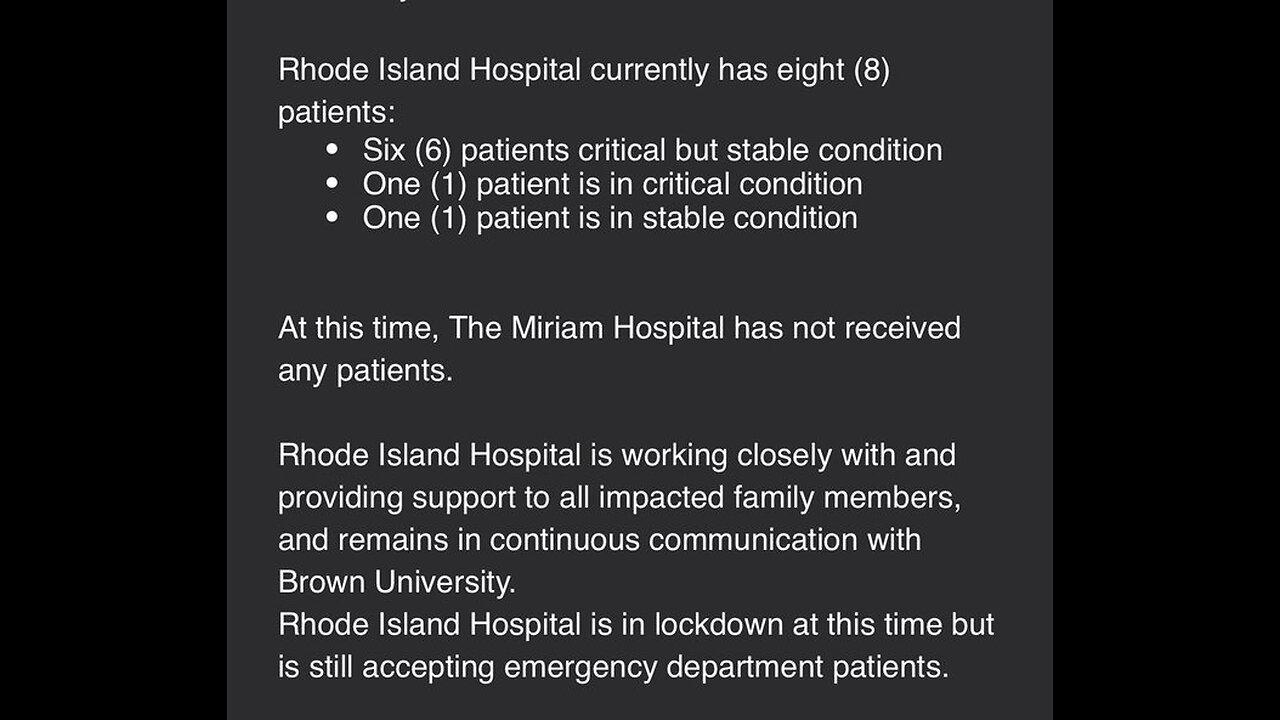 Video from 6:21pm at the Prince Engineering building— as search for Brown University gunman