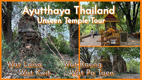 Unseen Temple Tour in Ayutthaya - 4 Temple Ruins North of the Historical Park - Thailand 2025