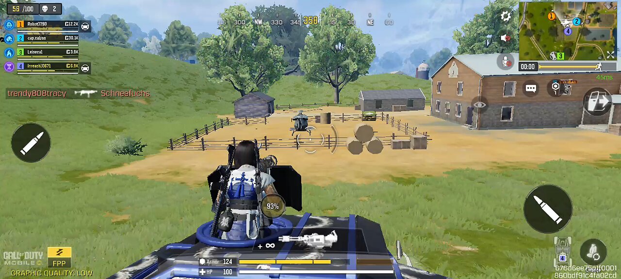 Battle Royale COD Mobile Daily Playthrough finished near 2nd place